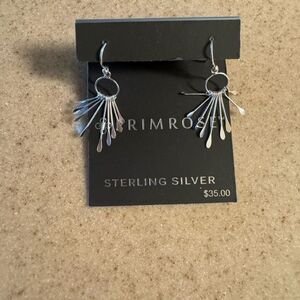 Primrose Dangle Sterling Silver Earrings NWT